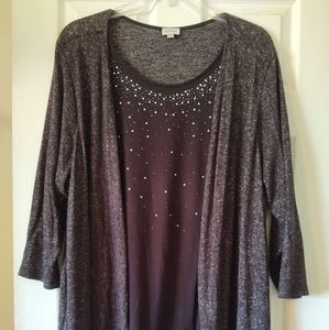 Avenue Cardigan with Attached She'll 26/28